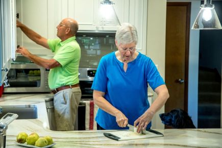 Husband and Wife In Kitchen