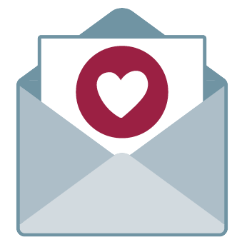 envelope icon with a heart-shaped seal